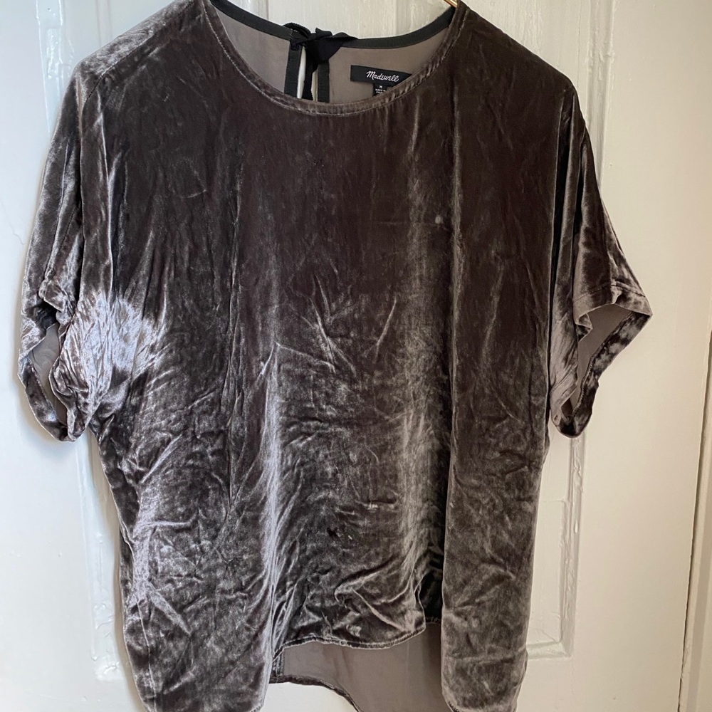 Madewell Velvet Top